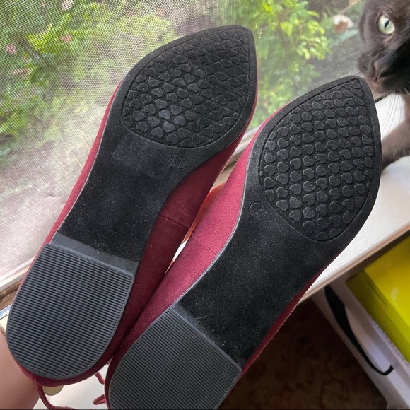 Maroon strappy/ballet/gladiator flats - Picture 2 of 2